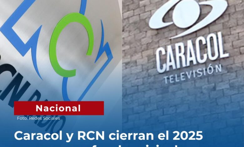 CARACOL y RCN cierran el 2025 con una profunda crisis de audiencia ...