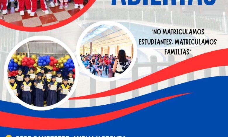 EN EL CARMEN DE APICALÁ. ¡Matrículas Abiertas 2026! PRE-ESCOLAR PRIMARIA - SECUNDARIA