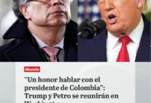 El presidente de Estados Unidos, Donald Trump, confirmó que se reunirá por primera vez con su homólogo colombiano, Gustavo Petro, en la Casa Blanca, en Washington