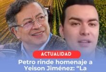 PETRO RINDE HOMENAJE A YEISON JIMÉNEZ: "La agricultura es el camino seguro"