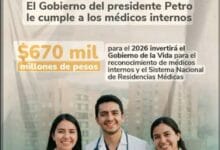 Histórico: Gobierno Petro asigna $214 mil millones para pagar salarios a 8.000 médicos internos en Colombia